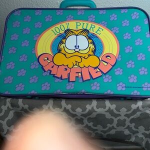 Garfield Kids Suitcase - Teal and Purple